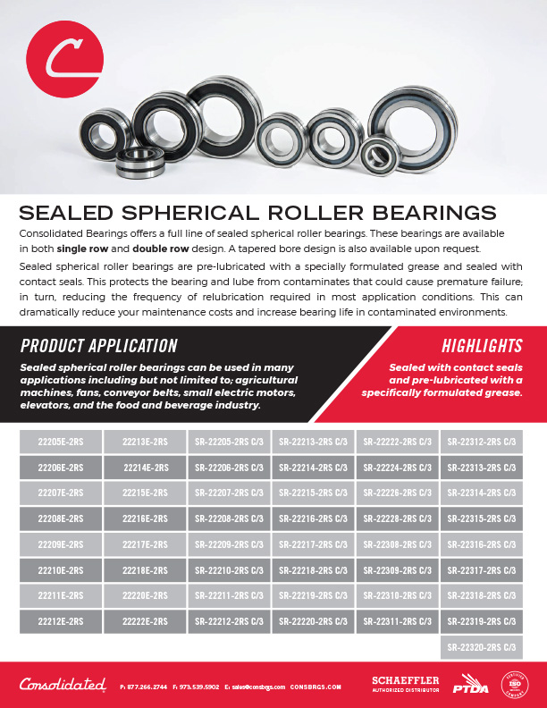 Sealed Spherical Roller Bearings thumbnail